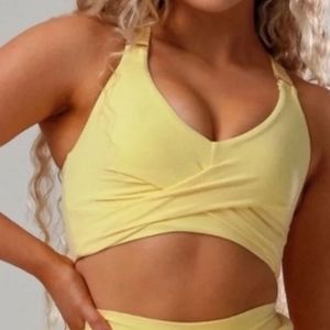 Buffbunnny Yellow Candy Wrap Bra M